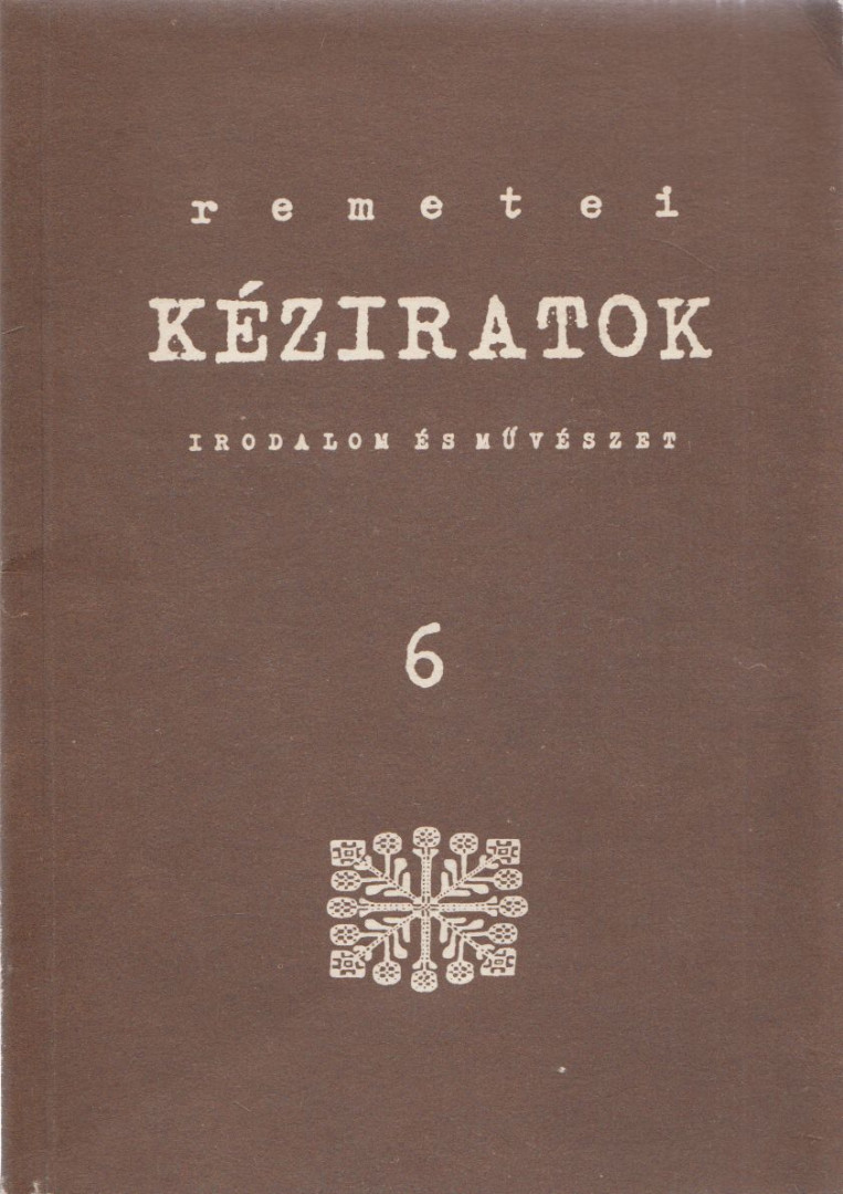 Oláh János - Remetei kéziratok 6. - 1992/1. [antikvár]