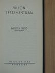 Francois Villon - Villon testamentuma [antikvár]
