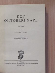 Sigurd Hoel - Egy októberi nap... [antikvár]