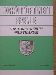 Fodor Zoltán - Agrártörténeti Szemle 2001/1-2. [antikvár]