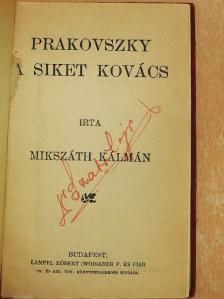 Mikszáth Kálmán - Prakovszky a siket kovács [antikvár]
