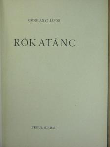 Kodolányi János - Rókatánc [antikvár]