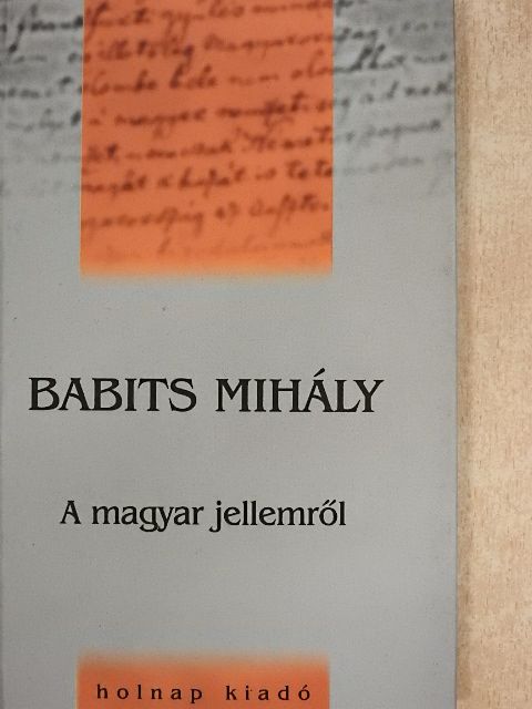 Babits Mihály - A magyar jellemről [antikvár]