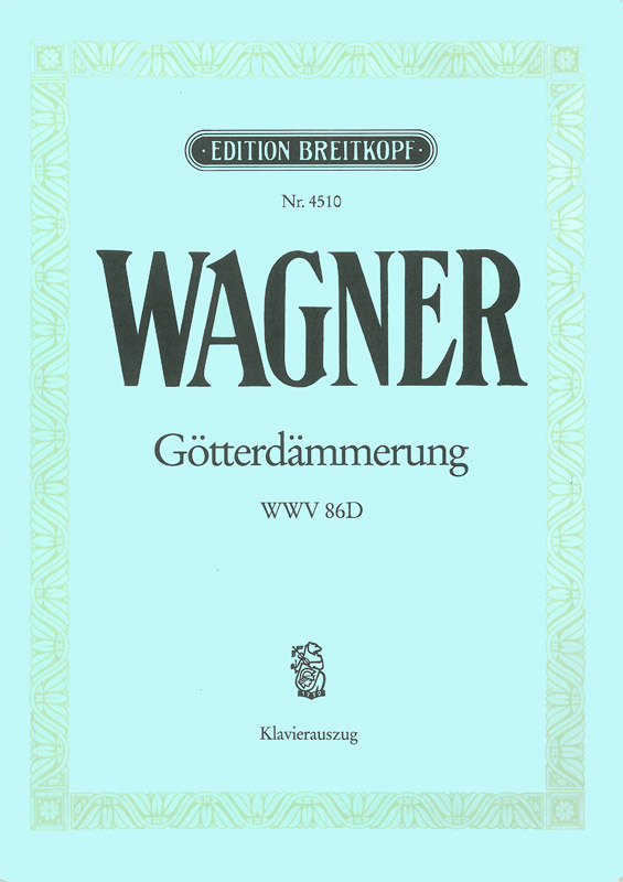 Wagner - GÖTTERDAEMMERUNG. VOLLSTAENDIGER KLAVIERAUSZUG (OTTO SINGER), ANTKVÁR PÉLDÁNY