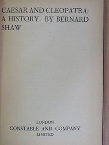 Bernard Shaw - Caesar and Cleopatra [antikvár]