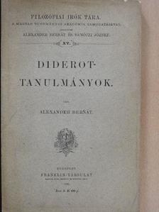 Alexander Bernát - Diderot-tanulmányok [antikvár]