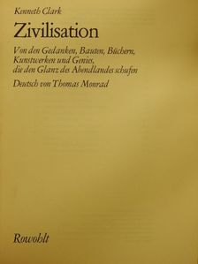 Kenneth Clark - Zivilisation [antikvár]