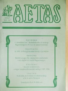 Bódy Zsombor - Aetas 2004/1. [antikvár]