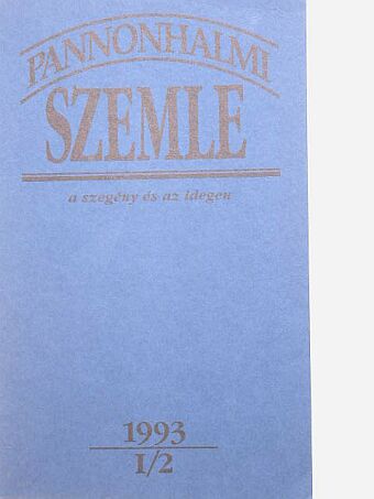 Aszalós János - Pannonhalmi Szemle 1993/2. [antikvár]