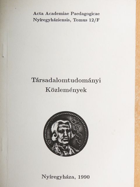 Boros László - Társadalomtudományi Közlemények [antikvár]