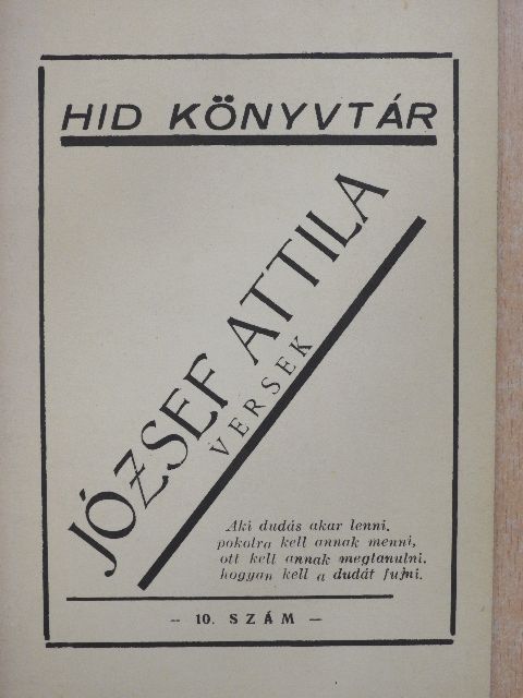 József Attila - Versek [antikvár]