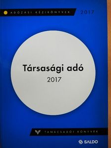 Ácsné Molnár Judit - Társasági adó 2017 [antikvár]