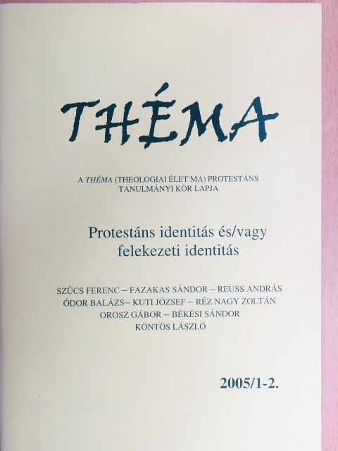 Dr. Fazakas Sándor - Théma 2005/1-2. [antikvár]