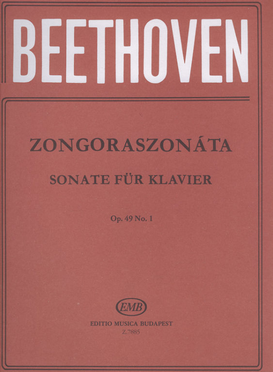 BEETHOVEN - ZONGORASZONÁTA OP.49 NO.1 (WEINER LEO) ANTIKVÁR