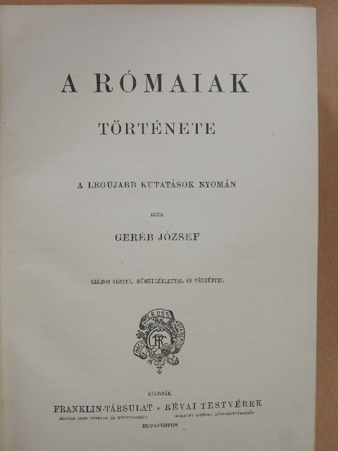 Geréb József - Nagy képes világtörténet III. [antikvár]