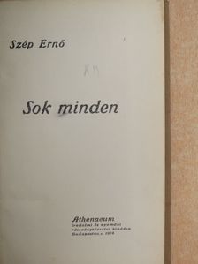 Szép Ernő - Sok minden [antikvár]