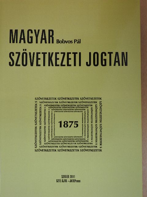 Bobvos Pál - Magyar szövetkezeti jogtan [antikvár]