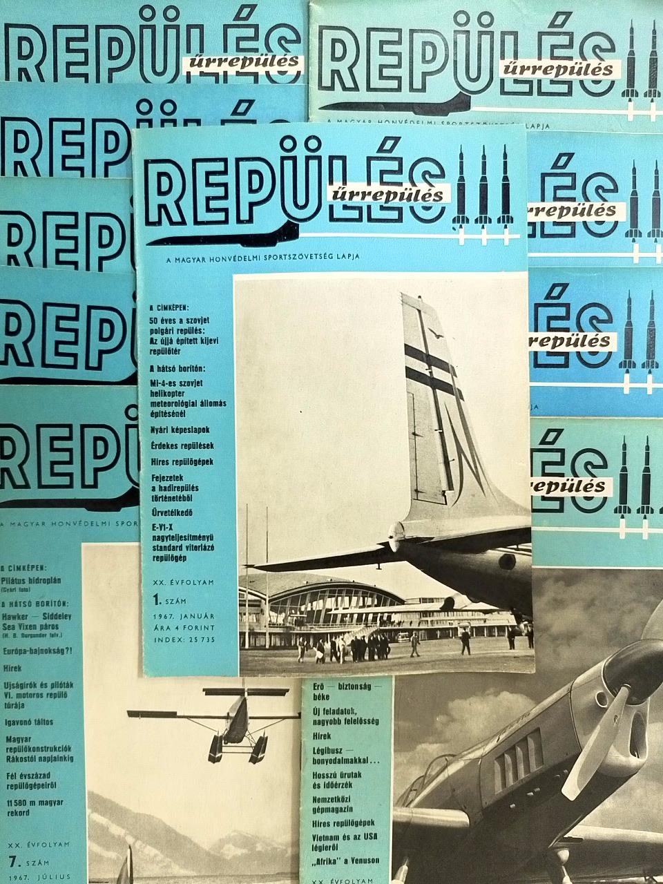 Gedeon József - Repülés-Űrrepülés 1967. (nem teljes évfolyam) [antikvár]
