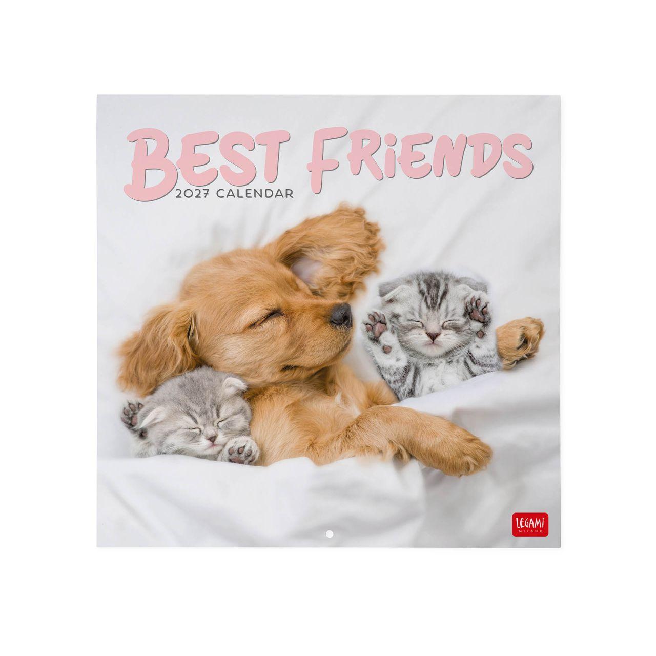 CAL270005 - Legami falinaptár (30x29 cm) Best Friends, állatos  2027