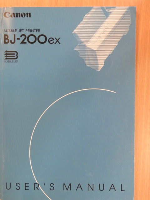 Canon Bubble Jet Printer BJ-200ex User's Manual [antikvár]