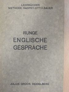K. Runge - Englische Gespräche [antikvár]