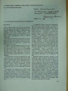 Ferenczy Károly - A diósgyőri várrom építészeti restaurálása és műemlékvédelme (dedikált példány) [antikvár]