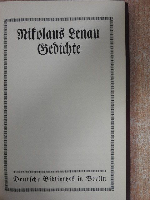 Nikolaus Lenau - Nikolaus Lenau Gedichte (gótbetűs) [antikvár]