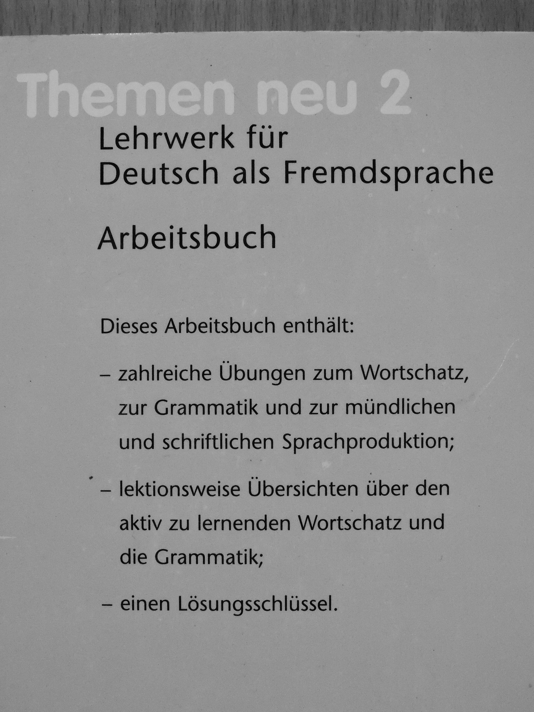 Hanni Holthaus - Themen neu 2 - Arbeitsbuch [antikvár]