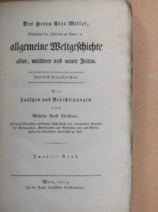 Millot - Allgemeine Weltgeschichte II. (gótbetűs) [antikvár]