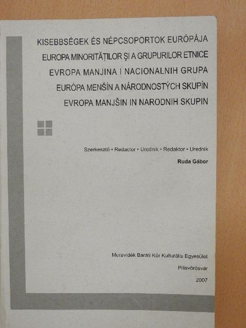 Arday Lajos - Kisebbségek és népcsoportok Európája [antikvár]