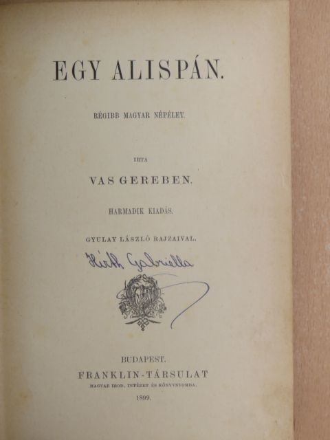 Vas Gereben - Egy alispán [antikvár]