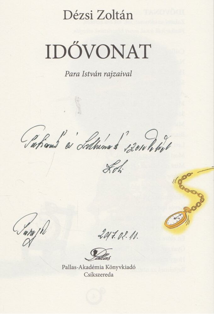 Dézsi Zoltán - Idővonat (dedikált) [antikvár]
