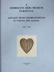 A. Kiss - A Debreceni Déri Múzeum évkönyve 1960-1961 [antikvár]