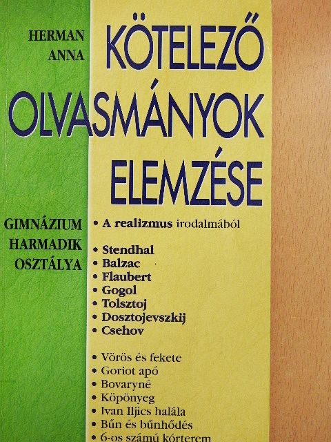 Herman Anna - Kötelező olvasmányok elemzése 4. [antikvár]