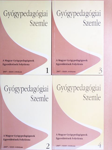 Domonkos Ágnes - Gyógypedagógiai Szemle 2007. január-december [antikvár]