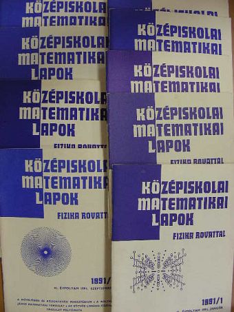 Középiskolai matematikai lapok 1991/1-10. [antikvár]