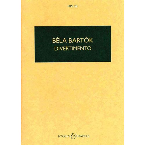 Bartók Béla - DIVERTIMENTO FOR STRING ORCHESTRA POCKET SCORE CORRECTED EDITION 1999