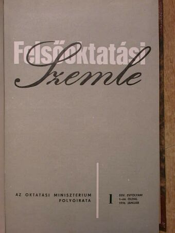 A. Sztarcsenko - Felsőoktatási Szemle 1976. január-december [antikvár]