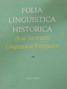 Anne King - Folia Linguistica Historica 1986/1. [antikvár]