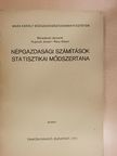 Benedecki Jánosné - Népgazdasági számítások statisztikai módszertana [antikvár]