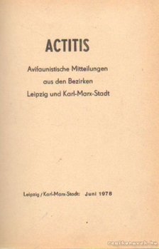 Grösler, Kurt, Tuchscherer, Klaus - Actitis 1978-80 [antikvár]