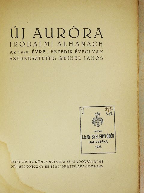 Áprily Lajos - Új Auróra az 1928. évre [antikvár]