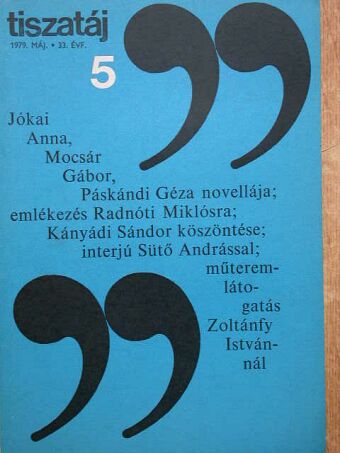 Ablonczy László - Tiszatáj 1979. május [antikvár]