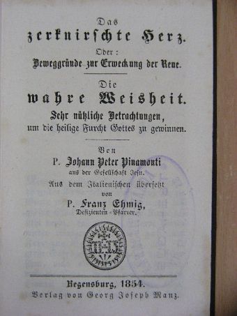 Johann Peter Pinamonti - Sämmtliche ascetische Schriften III. (gótbetűs) [antikvár]