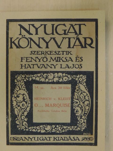 Heinrich von Kleist - O... Marquise [antikvár]