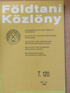 Andó József - Földtani Közlöny 1990/1-4. [antikvár]