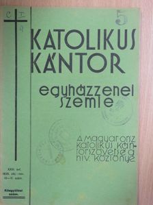 Katolikus Kántor 1935. október-november [antikvár]