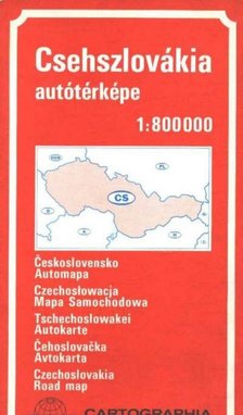 Csehszlovákia autótérképe 1:800000 [antikvár]