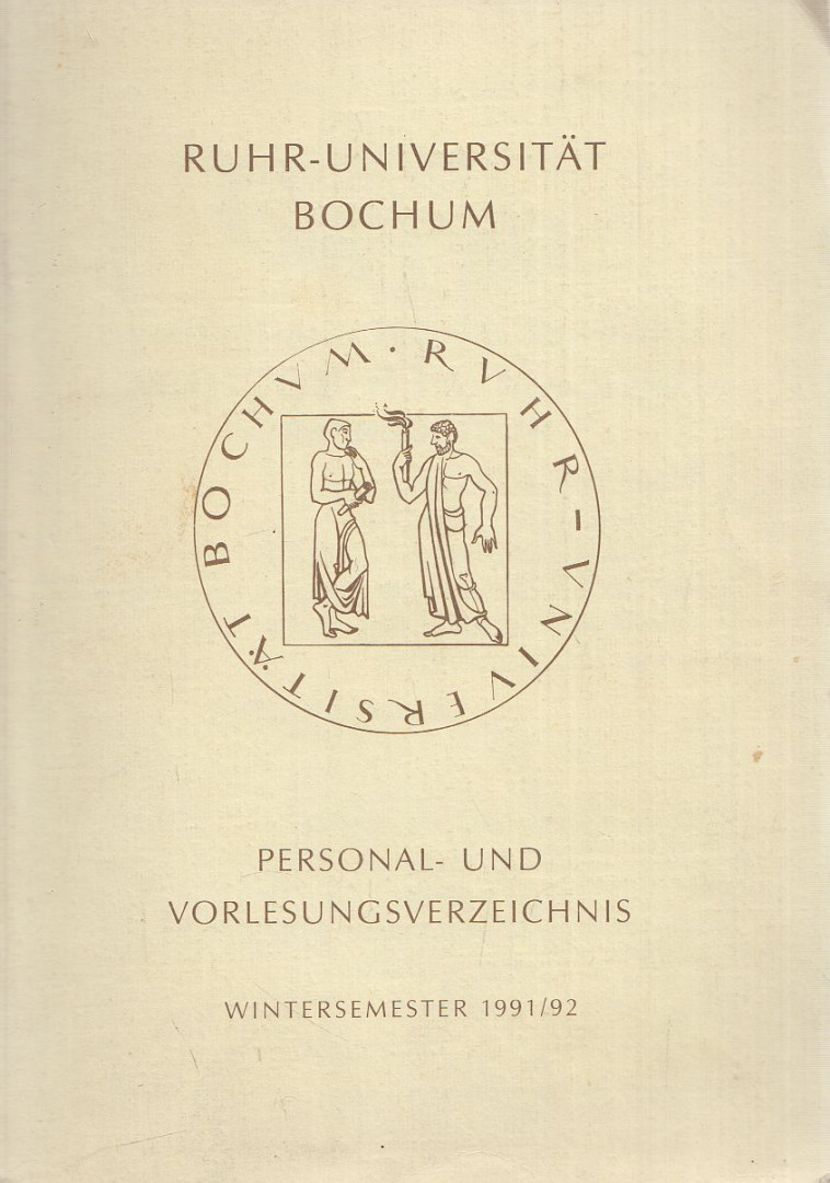 Hans-Joachim Cipa (szerk.) - Personal- und Vorlesungsverzeichnis Wintersemester 1991/92 [antikvár]