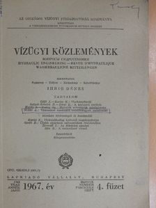 Bácsi Elek - Vízügyi Közlemények 1967/4. [antikvár]